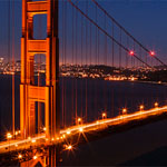San Francisco - Golden Gate Bridge at night
